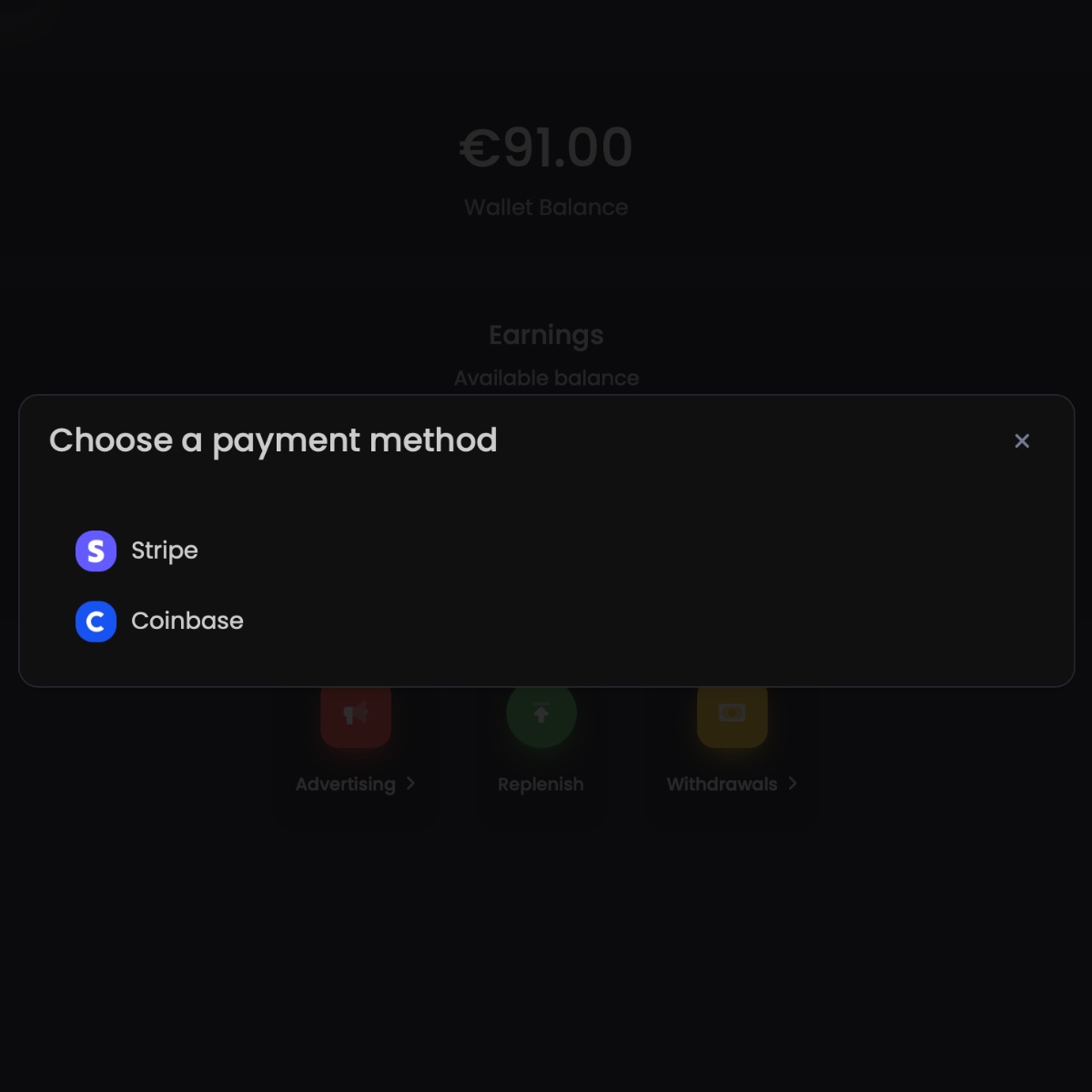 Fiat payments